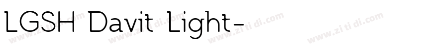 LGSH Davit Light字体转换